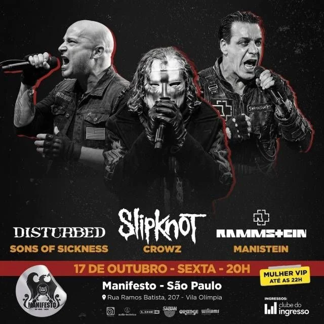 Arte oficial — Covers: Slipknot - Disturbed - Rammstein
