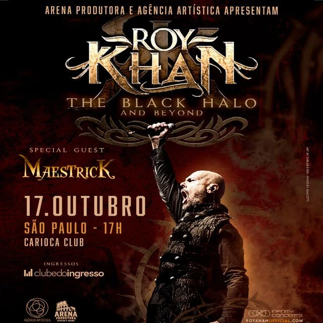 Arte oficial — Roy Khan - The Black Halo and Beyond