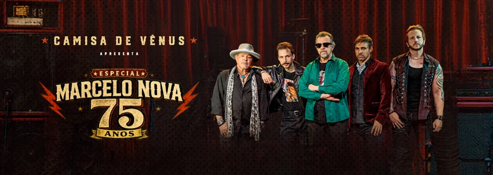 Arte oficial — Camisa de Vênus - Marcelo Nova Especial 75 anos