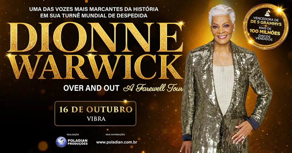Arte oficial — Dionne Warwick Over And Out A Farewell Tour