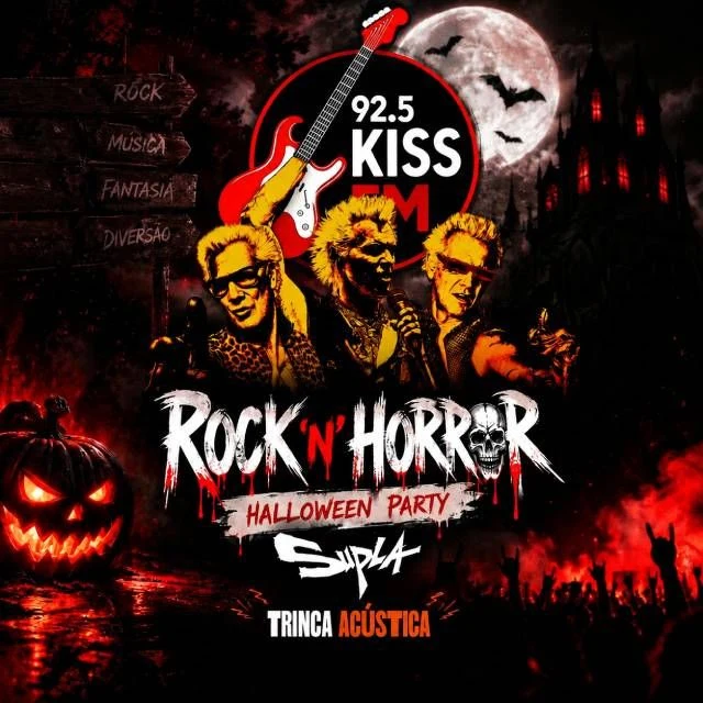 Arte oficial — Festa de Halloween da Kiss FM