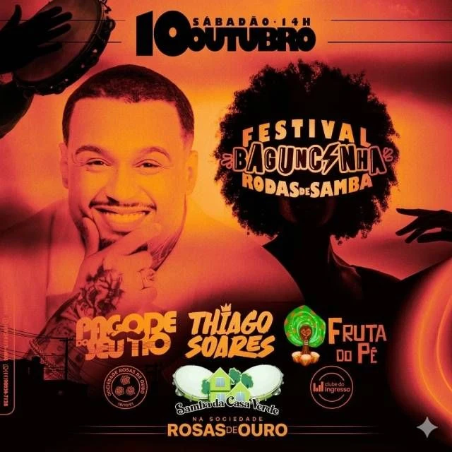 Arte oficial — Festival Baguncinha Rodas de Samba