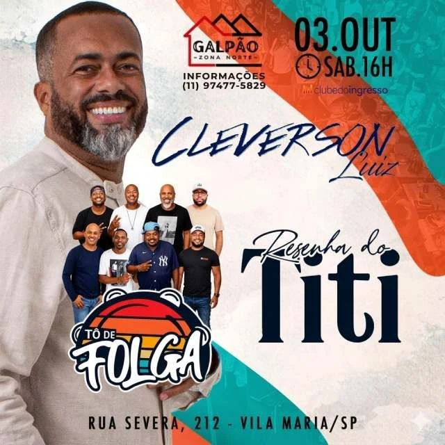 Arte oficial — Tô de folga + Resenha do Titi + Cleverson Luiz