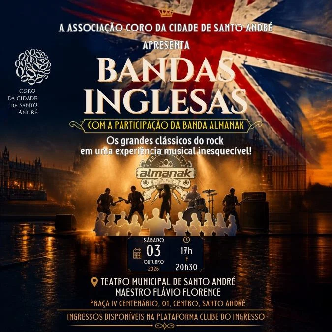 Arte oficial — Bandas Inglesas - Sessão 17h