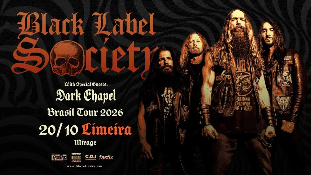 Arte oficial — Black Label Society e Dark Chapel