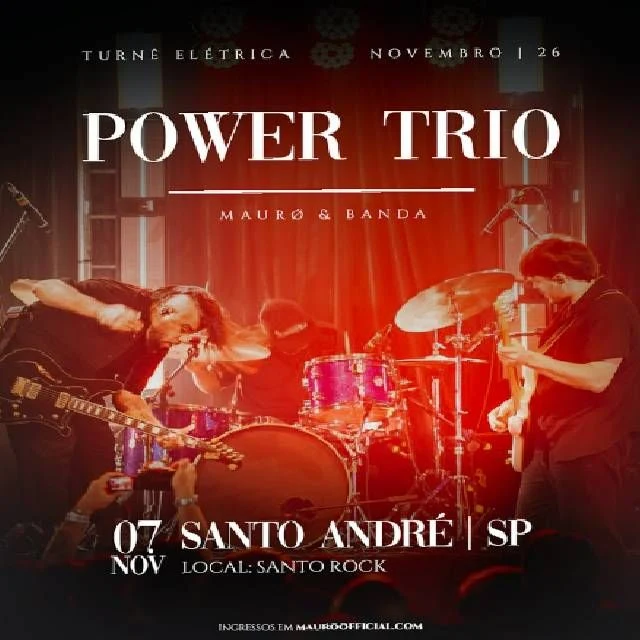 Arte oficial — Mauro Power Trio - Santo André