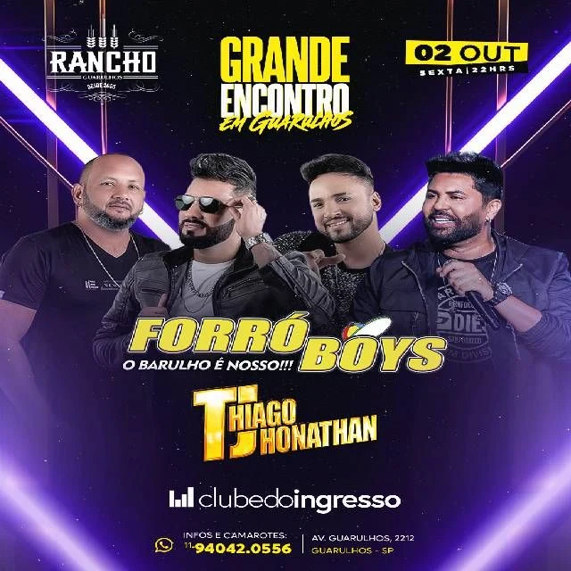 Arte oficial — Forró Boys + Thiago Jhonathan - Grande Encontro