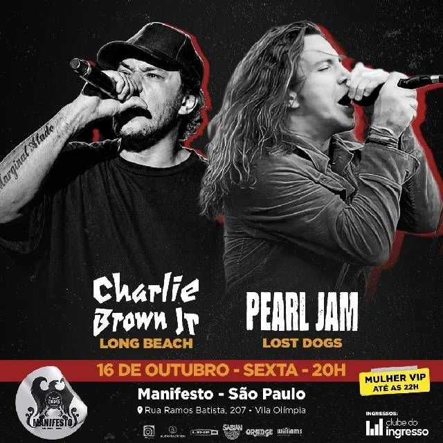 Arte oficial — Covers: Pearl Jam e Charlie Brown