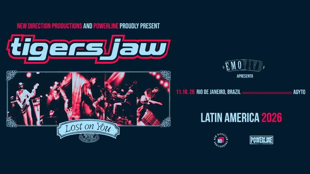 Arte oficial — TIGERS JAW (EUA) no RIO DE JANEIRO