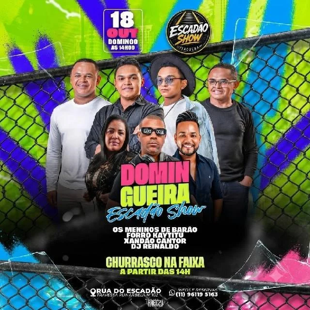 Arte oficial — Domingueira Escadão Show — Itaquera