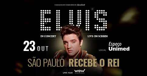 Arte oficial — ELVIS IN CONCERT LIVE ON SCREEN - SÃO PAULO