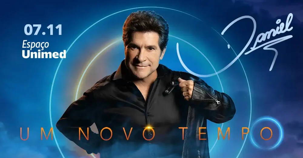Arte oficial — Daniel no show Um Novo Tempo