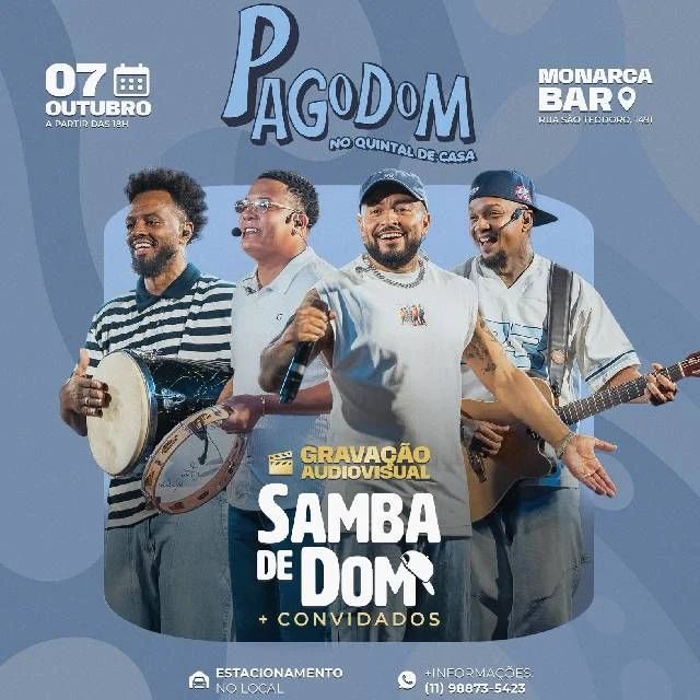 Arte oficial — Audiovisual do Samba de Dom + Convidados - Pagode no Quintal de Casa
