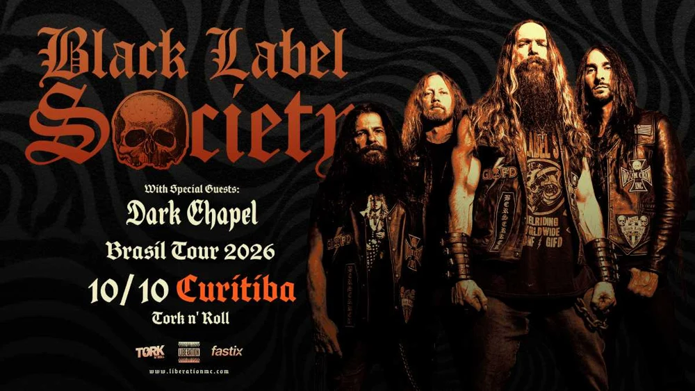 Arte oficial — Black Label Society e Dark Chapel