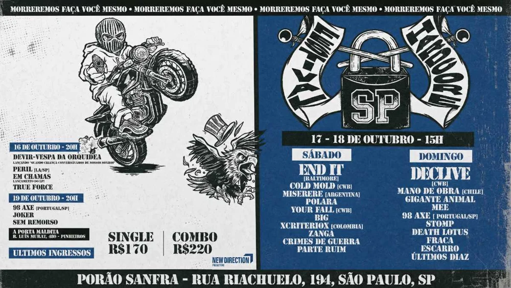 Arte oficial — FESTIVAL HARDCORE SÃO PAULO 2026