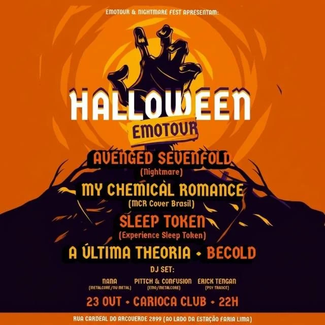 Arte oficial — Halloween Emotour - Uma Noite Sombria