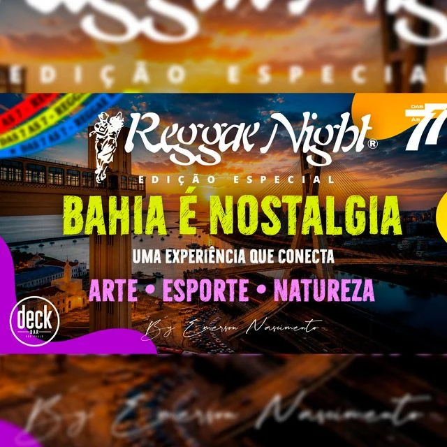 Arte oficial — Reggae Night - Edição Especial no Deck Bar